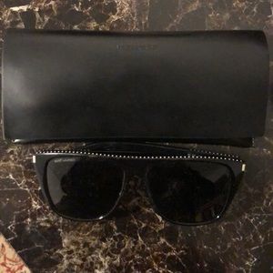 Saint Laurent studded sunglasses Leather case